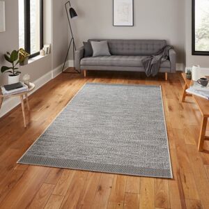 Think Rugs (120x170cm) Stitch 9682 Indoor Outdoor Rug in Grey Black Durable Weatherproof Ma Think Rugs (120x170cm) Stitch 9682 Indoor Outdoor Rug in Grey Black Durable Weatherproof Ma