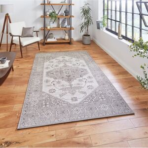 Think Rugs (200x290cm) Miami 19517 Indoor Outdoor Traditional Rug in Grey Beige Think Rugs (200x290cm) Miami 19517 Indoor Outdoor Traditional Rug in Grey Beige