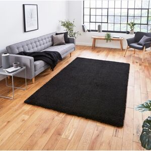 Think Rugs (200x290cm) Sierra 9000 Shaggy Rugs in Black High Dense Soft Polypropylene Mats Think Rugs (200x290cm) Sierra 9000 Shaggy Rugs in Black High Dense Soft Polypropylene Mats