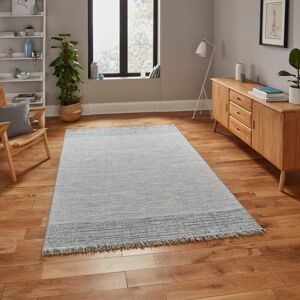 Think Rugs 9743 Beige Blue Indoor Outdoor Rug - Rug Think Rugs 9743 Beige Blue Indoor Outdoor Rug - Rug