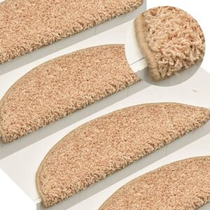 vidaXL Gold Carpet Stair Treads - Stair Step Rug Protection vidaXL Gold Carpet Stair Treads - Stair Step Rug Protection