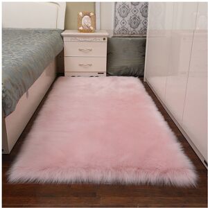 Living And Home (60x90CM) Rectangle Pink Faux Fur Sheepskin Non Slip Fluffy Floor Rugs Living And Home (60x90CM) Rectangle Pink Faux Fur Sheepskin Non Slip Fluffy Floor Rugs