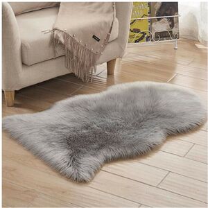 Unbranded (Light Gray, 60 x 90 cm) Fluffy Faux Fur Sheepskin Rug Living Room Bedroom Floor Unbranded (Light Gray, 60 x 90 cm) Fluffy Faux Fur Sheepskin Rug Living Room Bedroom Floor