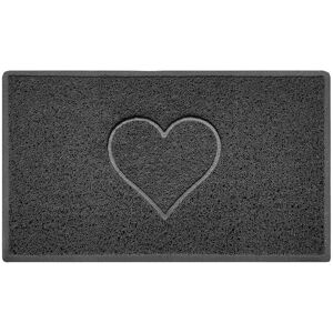Nicoman (75 x 44 cm, Unbacked (Outdoor)) HEART Spaghetti Coil Welcome Door Mat in Dark G Nicoman (75 x 44 cm, Unbacked (Outdoor)) HEART Spaghetti Coil Welcome Door Mat in Dark G
