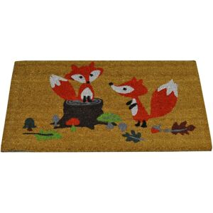 Selections Woodland Fox Indoor & Outdoor Coir Doormat Selections Woodland Fox Indoor & Outdoor Coir Doormat