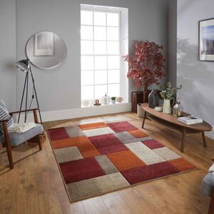 ORIENTAL WEAVERS (27. 8425R Box - Terracotta, 200 x 285 cm) Modern Geometric Floral Abstract Area ORIENTAL WEAVERS (27. 8425R Box - Terracotta, 200 x 285 cm) Modern Geometric Floral Abstract Area