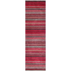 ORIENTAL WEAVERS (RED, Runner: 60 x 230 cm) Modern Multi Coloured 100% Wool Rugs Stripe Line Desi ORIENTAL WEAVERS (RED, Runner: 60 x 230 cm) Modern Multi Coloured 100% Wool Rugs Stripe Line Desi