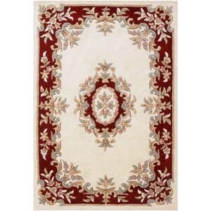 ORIENTAL WEAVERS (CREAM RED, 120 x 180 cm ) Traditional Pure Wool Rugs Hall Runner Round Circle H ORIENTAL WEAVERS (CREAM RED, 120 x 180 cm ) Traditional Pure Wool Rugs Hall Runner Round Circle H