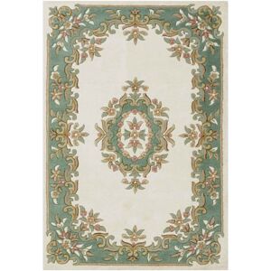 ORIENTAL WEAVERS (CREAM GREEN, Runner : 68 x 235 cm) Traditional Pure Wool Rugs Hall Runner Round ORIENTAL WEAVERS (CREAM GREEN, Runner : 68 x 235 cm) Traditional Pure Wool Rugs Hall Runner Round