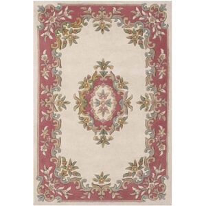 ORIENTAL WEAVERS (CREAM ROSE, Runner : 68 x 235 cm) Traditional Pure Wool Rugs Hall Runner Round ORIENTAL WEAVERS (CREAM ROSE, Runner : 68 x 235 cm) Traditional Pure Wool Rugs Hall Runner Round