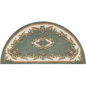 ORIENTAL WEAVERS (GREEN, Half Moon : 69x137cm) Traditional Pure Wool Rugs Hall Runner Round Circl ORIENTAL WEAVERS (GREEN, Half Moon : 69x137cm) Traditional Pure Wool Rugs Hall Runner Round Circl