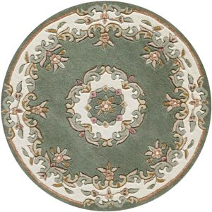 ORIENTAL WEAVERS (GREEN, Circle: 120cm) Traditional Pure Wool Rugs Hall Runner Round Circle Half ORIENTAL WEAVERS (GREEN, Circle: 120cm) Traditional Pure Wool Rugs Hall Runner Round Circle Half