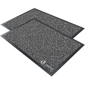 VOUNOT 2pcs Door Mats for Outdoor or Indoor, Dirt trapper, Non Slip Barrier Mat VOUNOT 2pcs Door Mats for Outdoor or Indoor, Dirt trapper, Non Slip Barrier Mat