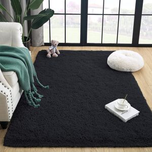 SUPREME BEDDING LTD (BLACK, 60 x 220) Shaggy Rugs Living Room Area Rug Carpet Mat SUPREME BEDDING LTD (BLACK, 60 x 220) Shaggy Rugs Living Room Area Rug Carpet Mat