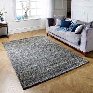 ORIENTAL WEAVERS (Dark Grey, 160x230 cm) 100% Wool Rug Handmade Eco Friendly Rugs Stripe Line Lin ORIENTAL WEAVERS (Dark Grey, 160x230 cm) 100% Wool Rug Handmade Eco Friendly Rugs Stripe Line Lin