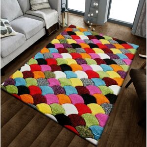 Milano (Scales, 80cm x 150cm) Modern Design Hand Carved Runner Multi Colour Rugs Milano (Scales, 80cm x 150cm) Modern Design Hand Carved Runner Multi Colour Rugs