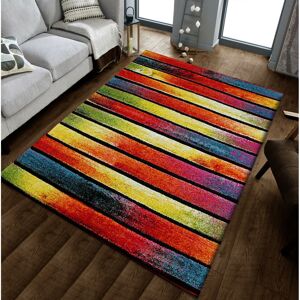 Milano (Stripes , 80cm x 150cm) Modern Design Hand Carved Runner Multi Colour Rugs Milano (Stripes , 80cm x 150cm) Modern Design Hand Carved Runner Multi Colour Rugs