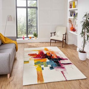 Think Rugs (160 x 220 cm) Modern Abstract Contemporary Rug Multi Coloured Funky Colourful Think Rugs (160 x 220 cm) Modern Abstract Contemporary Rug Multi Coloured Funky Colourful