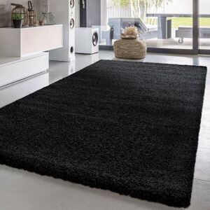Quality & Style (Black , 120cm x 120cm (ROUND) Soft Shaggy VERONA Rug Living Room Bedroom Carpet Quality & Style (Black , 120cm x 120cm (ROUND) Soft Shaggy VERONA Rug Living Room Bedroom Carpet