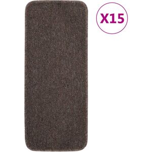 (brown, 60 x 25 cm) vidaXL 15x Anti Slip Stair Mats Rug Rectangular Multi Colour (brown, 60 x 25 cm) vidaXL 15x Anti Slip Stair Mats Rug Rectangular Multi Colour