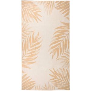 vidaXL Leaf Pattern Outdoor Flatweave Rug 80x150 cm - Outdoor Rug vidaXL Leaf Pattern Outdoor Flatweave Rug 80x150 cm - Outdoor Rug
