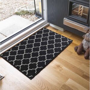 Serdim Rugs (Rectangle 40x60 cm, BLACK) Non Slip Trellis Design Entrance Door Mats Serdim Rugs (Rectangle 40x60 cm, BLACK) Non Slip Trellis Design Entrance Door Mats