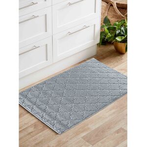 Serdim Rugs (Rectangle 50x80 cm, SILVER) Anti Slip Trellis Design 9MM Kitchen & Hall Runners Serdim Rugs (Rectangle 50x80 cm, SILVER) Anti Slip Trellis Design 9MM Kitchen & Hall Runners