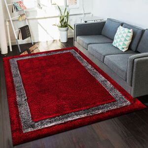 PRiME (Red (Trani), 60 x 110 cm ) New Modern Shaggy Area Rugs Hallway Runner Living Ro PRiME (Red (Trani), 60 x 110 cm ) New Modern Shaggy Area Rugs Hallway Runner Living Ro