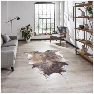 Think Rugs Brown Cow Print Rug- 155cm x 195cm Think Rugs Brown Cow Print Rug- 155cm x 195cm