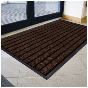 SUPREME BEDDING LTD (Brown, 80X300 CM) Non-Slip Rubber Door Mat Indoor Outdoor Washable Rug Heavy Du SUPREME BEDDING LTD (Brown, 80X300 CM) Non-Slip Rubber Door Mat Indoor Outdoor Washable Rug Heavy Du