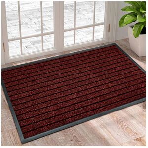 SUPREME BEDDING LTD (Red, 60X90 CM) Non-Slip Rubber Door Mat Indoor Outdoor Washable Rug Heavy Duty SUPREME BEDDING LTD (Red, 60X90 CM) Non-Slip Rubber Door Mat Indoor Outdoor Washable Rug Heavy Duty