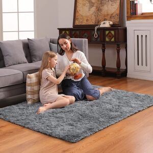 Yorkshire Bedding (Grey, 160 X 230 cm) Fluffy Rugs Anti-Slip Large Shaggy Rug Super Soft Mat Livin Yorkshire Bedding (Grey, 160 X 230 cm) Fluffy Rugs Anti-Slip Large Shaggy Rug Super Soft Mat Livin
