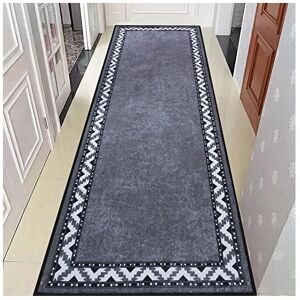 Rururug 66x180 cm Hallway Runner Rug - Non-Slip, Washable, Low-Pile Polyester, G Rururug 66x180 cm Hallway Runner Rug - Non-Slip, Washable, Low-Pile Polyester, G