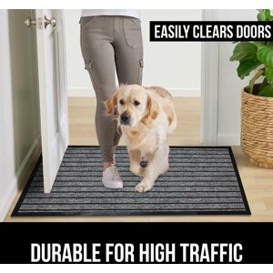 ASPIRE HOMEWARE (40 x 60 cm , Grey) Heavy Duty Rubber Door Mats Non Slip Hallway Runner Dirt Tra ASPIRE HOMEWARE (40 x 60 cm , Grey) Heavy Duty Rubber Door Mats Non Slip Hallway Runner Dirt Tra