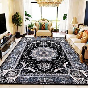SHAH BEDDINGS LTD (Black - RADA RUG, 120 x 170 cm) Luxury Large Traditional Rugs Bedroom Living Ro SHAH BEDDINGS LTD (Black - RADA RUG, 120 x 170 cm) Luxury Large Traditional Rugs Bedroom Living Ro