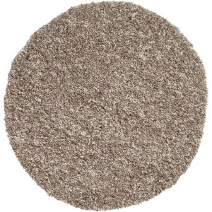 Think Rugs (133cm Circle) Vista Shaggy Pile Rug Polypropylene Large Floor Mat (Beige) Think Rugs (133cm Circle) Vista Shaggy Pile Rug Polypropylene Large Floor Mat (Beige)