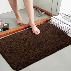 Oxford Homeware (60 cm x 110 cm (2ft x 3ft 7")_Mat, Brown) Non Slip Shaggy Large Rugs Living Roo Oxford Homeware (60 cm x 110 cm (2ft x 3ft 7")_Mat, Brown) Non Slip Shaggy Large Rugs Living Roo