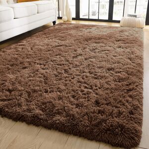 Oxford Homeware (200 cm x 290 cm (6ft 7" x 9ft 6")-_Extra Large Area Rugs, Brown) Non Slip Shagg Oxford Homeware (200 cm x 290 cm (6ft 7" x 9ft 6")-_Extra Large Area Rugs, Brown) Non Slip Shagg