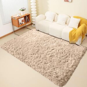 Imperial Rooms (120cm x 170cm OR 4ft x 5ft 6"- Small Area Rug, Beige- Area Rug) Large Fluffy Sh Imperial Rooms (120cm x 170cm OR 4ft x 5ft 6"- Small Area Rug, Beige- Area Rug) Large Fluffy Sh