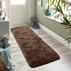 ASPIRE HOMEWARE (Brown, 60X220 CM RUNNER RUG) Shaggy Non Slip Rugs Living Room Area Carpet Mat ASPIRE HOMEWARE (Brown, 60X220 CM RUNNER RUG) Shaggy Non Slip Rugs Living Room Area Carpet Mat
