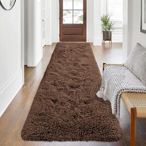 Imperial Rooms (Brown, 80 x 300 cm) Shaggy Non Slip Rugs Bedroom Living Room Area Rugs Hallway Imperial Rooms (Brown, 80 x 300 cm) Shaggy Non Slip Rugs Bedroom Living Room Area Rugs Hallway