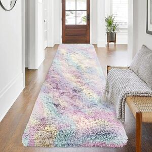 Imperial Rooms (Rainbow, 80 x 150 cm) Shaggy Non Slip Rugs Bedroom Living Room Area Rugs Hallwa Imperial Rooms (Rainbow, 80 x 150 cm) Shaggy Non Slip Rugs Bedroom Living Room Area Rugs Hallwa