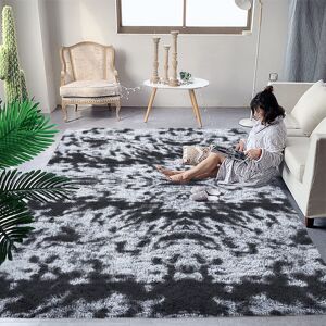 Oxford Homeware (200 cm x 290 cm (6ft 7" x 9ft 6")-_Extra Large Area Rugs, Charcoal Black Grey) Oxford Homeware (200 cm x 290 cm (6ft 7" x 9ft 6")-_Extra Large Area Rugs, Charcoal Black Grey)