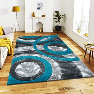 SHAH BEDDINGS LTD (80x150cm, Teal) Modern Large Rugs For Living Room Bedroom Carpet Hallway Runner SHAH BEDDINGS LTD (80x150cm, Teal) Modern Large Rugs For Living Room Bedroom Carpet Hallway Runner
