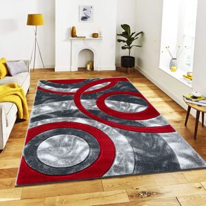 SHAH BEDDINGS LTD (120x170cm, Red) Modern Large Rugs For Living Room Bedroom Carpet Hallway Runner SHAH BEDDINGS LTD (120x170cm, Red) Modern Large Rugs For Living Room Bedroom Carpet Hallway Runner