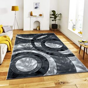 SHAH BEDDINGS LTD (160x230cm, Grey) Modern Large Rugs For Living Room Bedroom Carpet Hallway Runne SHAH BEDDINGS LTD (160x230cm, Grey) Modern Large Rugs For Living Room Bedroom Carpet Hallway Runne