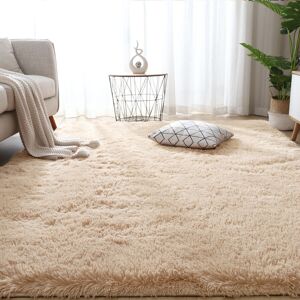SHAH BEDDINGS LTD (Beige, 120x170cm) Fluffy Rugs Large Shaggy Rug Bedroom Living Room Anti Slip So SHAH BEDDINGS LTD (Beige, 120x170cm) Fluffy Rugs Large Shaggy Rug Bedroom Living Room Anti Slip So