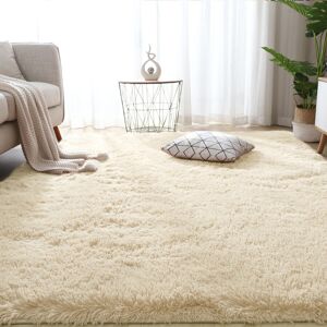 SHAH BEDDINGS LTD (Cream, 200x300cm) Fluffy Rugs Large Shaggy Rug Bedroom Living Room Anti Slip So SHAH BEDDINGS LTD (Cream, 200x300cm) Fluffy Rugs Large Shaggy Rug Bedroom Living Room Anti Slip So