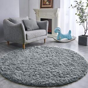 Moonlight Bedding Limited (120 x 120 cm (4 x 4 ft)_Round Rug, Grey) Non Slip Rugs Shaggy Thick Large Livin Moonlight Bedding Limited (120 x 120 cm (4 x 4 ft)_Round Rug, Grey) Non Slip Rugs Shaggy Thick Large Livin