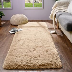 Moonlight Bedding Limited (60cm x 220cm (2ft x 7ft 7")_Runner, Beige) Non Slip Rugs Shaggy Thick Large Liv Moonlight Bedding Limited (60cm x 220cm (2ft x 7ft 7")_Runner, Beige) Non Slip Rugs Shaggy Thick Large Liv